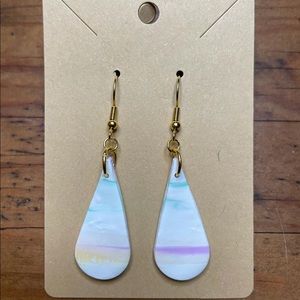 Pastel polymer clay drops